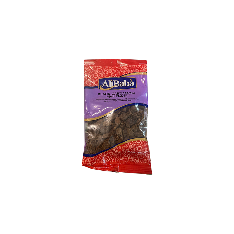 AliBaba - Moti Elaichi -  Black Cardamom - 50G