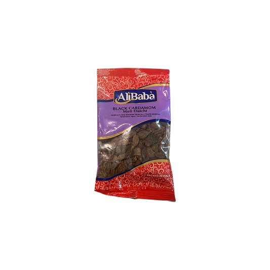 AliBaba - Moti Elaichi -  Black Cardamom - 50G